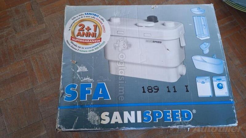 Prodajem nagatorske pumpe za otpadnu vodu (macerator / odvodna stanica) francuskog proizvođača SFA SANIFLO, model SANISPEED®