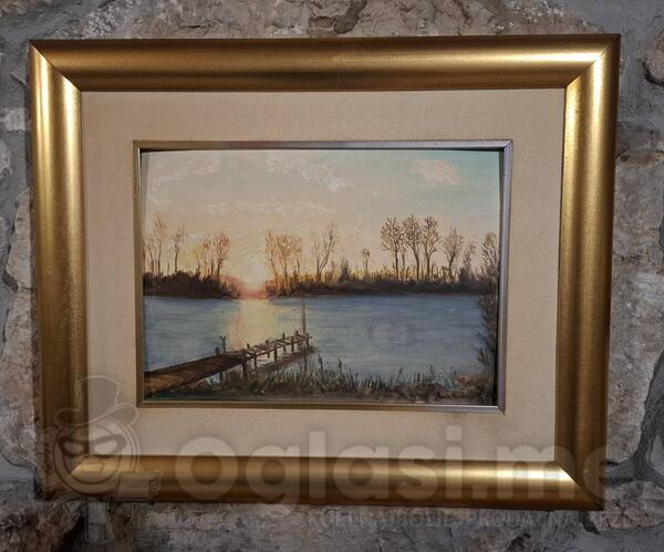 Vanja Marković, ulje na lesonitu, dimenzije bez rama 34x24, sa ramom 54x44, 80€