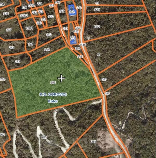 Građevinsko zemljište 13394m2 - Kotor - Gorovići