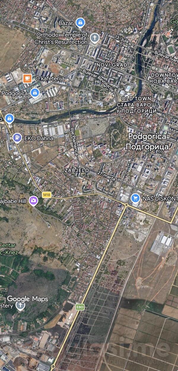 Građevinsko zemljište 807m2 - Podgorica - Zabjelo