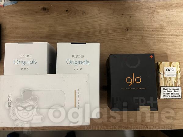 2 IQOS  glo Uredjaji za zagrijavanje duvana