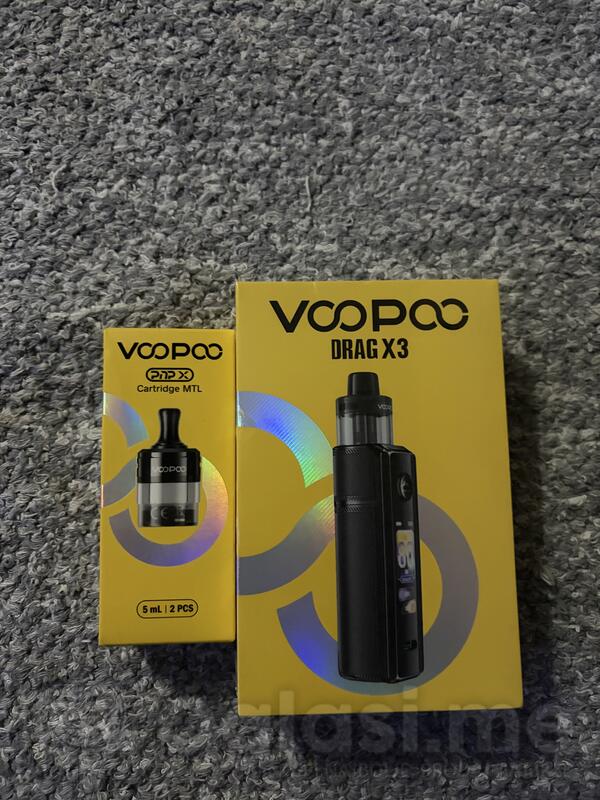 Voopoo novi Drag X3 i PnPx MTL prazni ketridž za njega