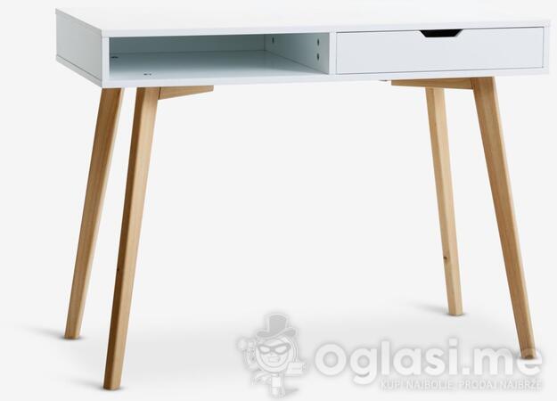 Radni sto TAMHOLT 50x100 cm bijela/natur - iz Jysk