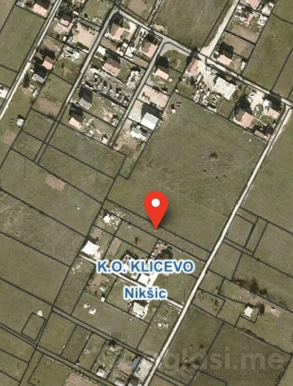 Poljoprivredno zemljište 1092m2 - Nikšić - Kličevo