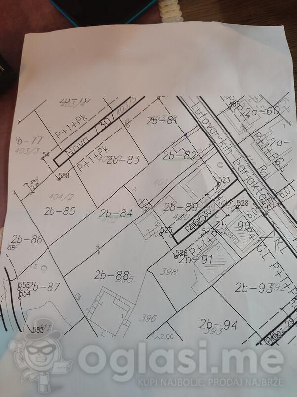 Građevinsko zemljište 871m2 - Podgorica - Podgorica (uži dio)