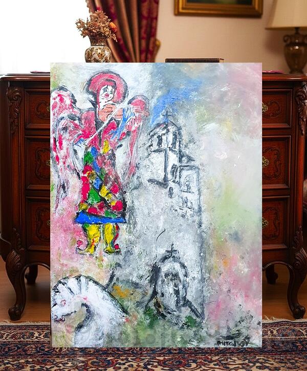 Manastir Ostrog ulje na platnu