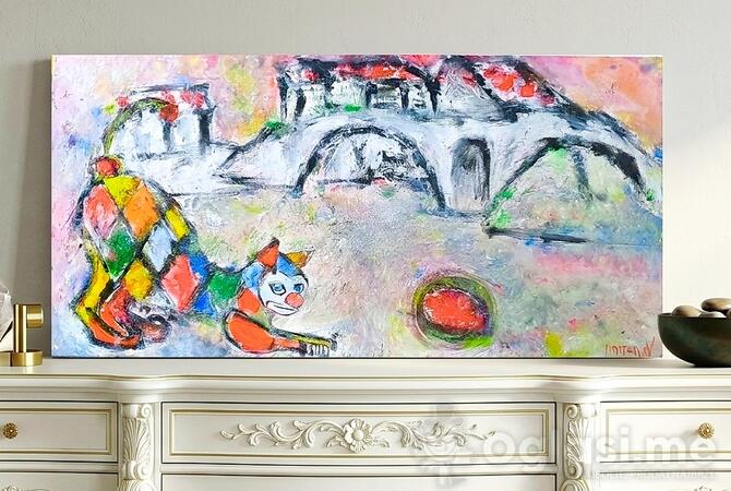 Rijeka crnojevica ulje na platnu