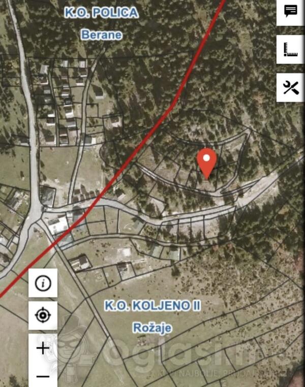 Građevinsko zemljište 500m2 - Berane - Lubnice
