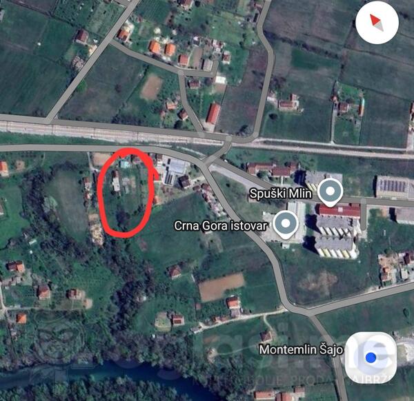 Građevinsko zemljište 1600m2 - Danilovgrad - Spuž