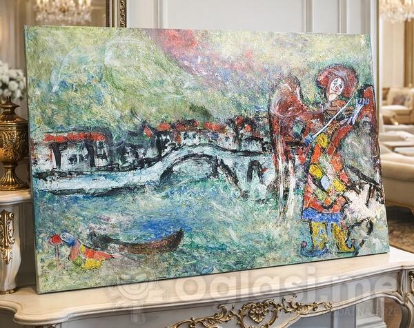 Rijeka Crnojevica ulje na platnu