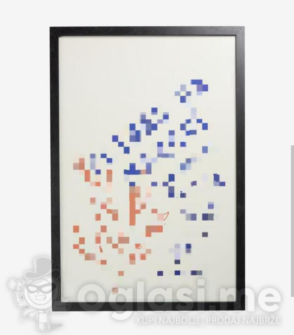 Ram za slike "Jusk" 60x90 cm crna 