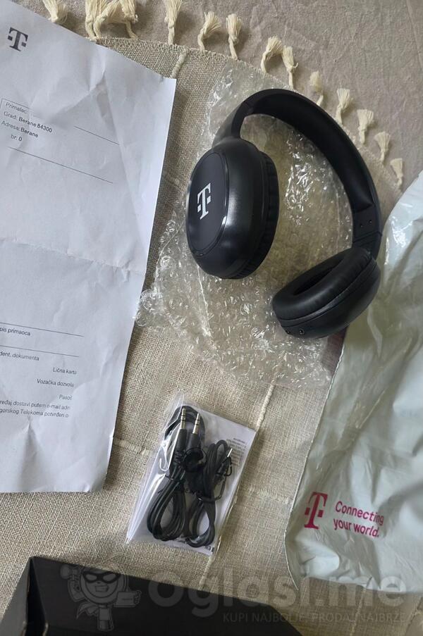 Nove T-Com Solid Black slušalice (ANC - Noise Cancelling)