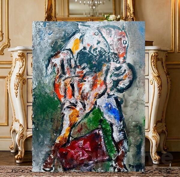 Bitka na Vucijem Dolu ulje na platnu