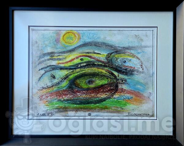 UROS TOSKOVIC 2010. PEJZAZ, umjetnicka slika na prodaju 30x40cm