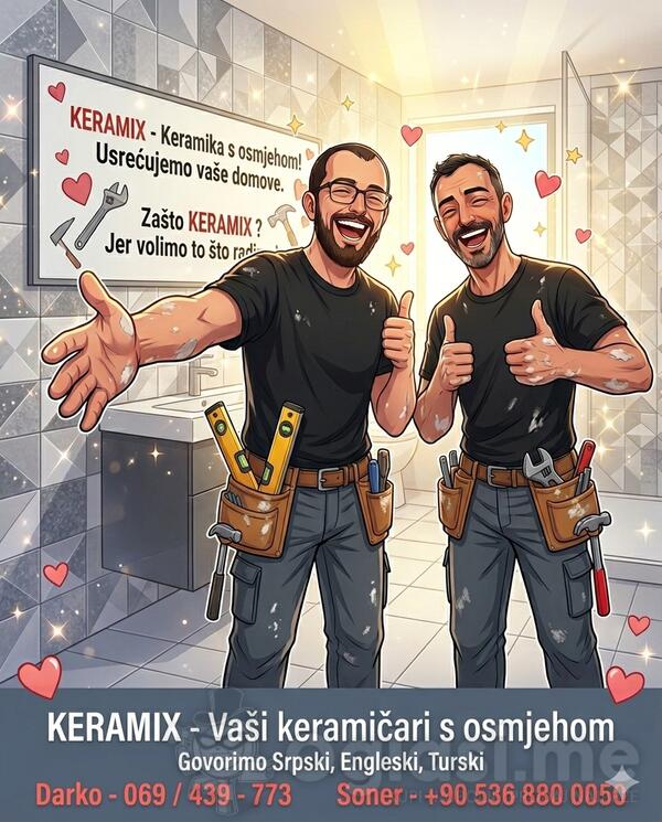 Radimo postavljanje keramike, kupatila, hodnike, terase