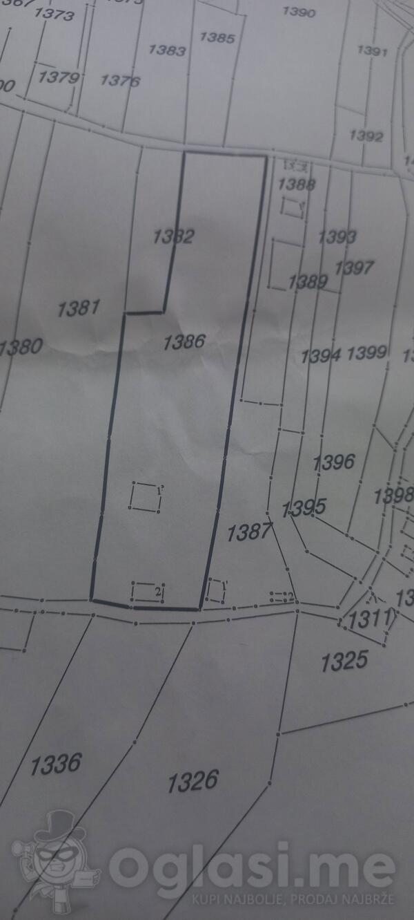 Poljoprivredno zemljište 8100m2 - Nikšić - Grahovo