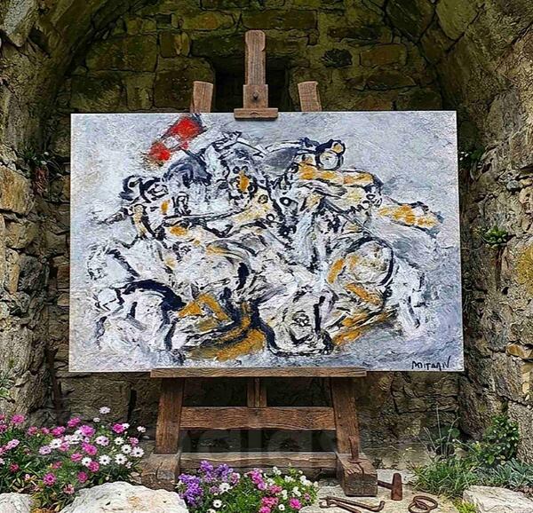 Bitka na Vucijem dolu ulje na platnu