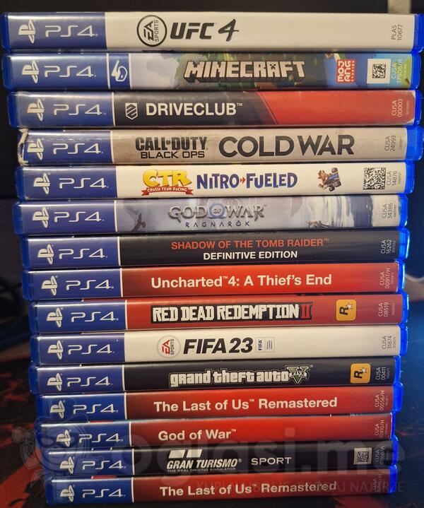 Razne igrice za PlayStation 4