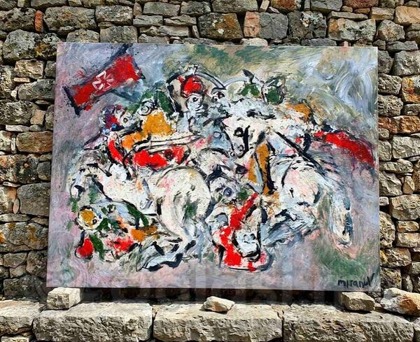 Bitka na Vucijem Dolu ulje na platnu