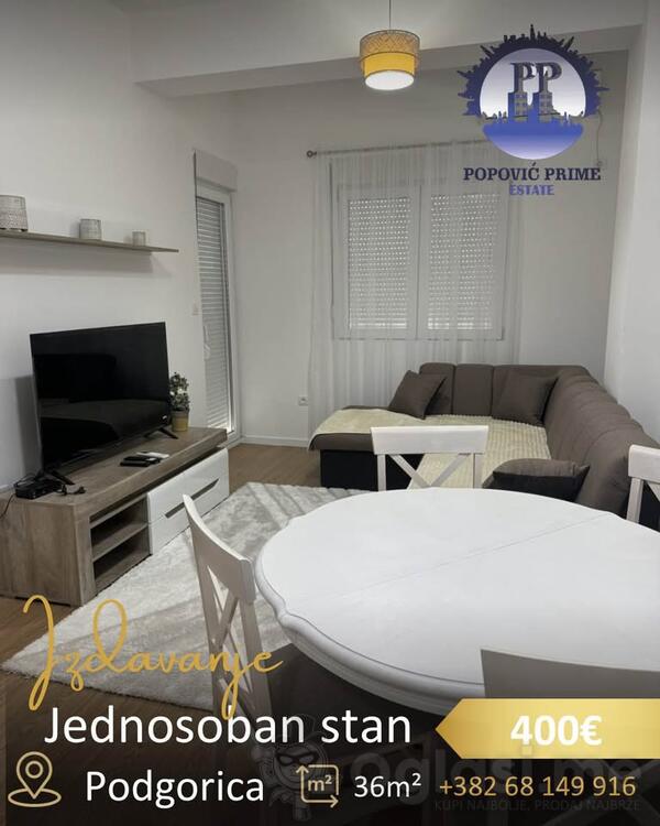 Jednosoban stan 31m2 - Podgorica - Podgorica (uži dio)