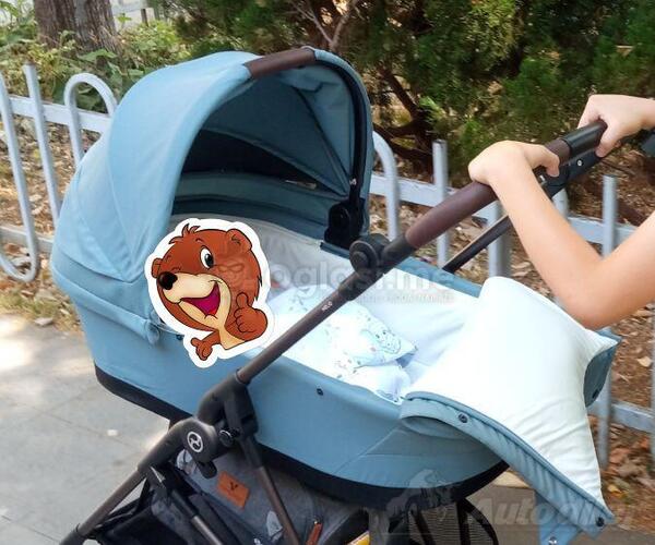 Cybex korpa, elektricna ljuljaska,  koš (ogradica), pletenica za krevetac