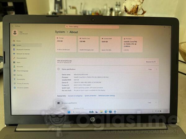 HP  - 15.6" Intel i3 8GB GB