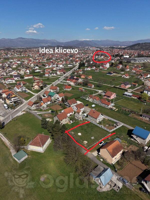 Građevinsko zemljište 739m2 - Nikšić - Kličevo