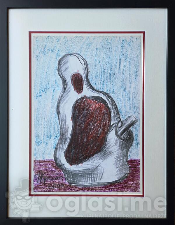 KRSTO ANDRIJAŠEVIĆ 2000. 40x30cm umjetnička slika na prodaju