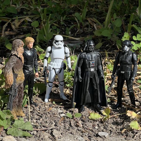 Star Wars figure lot – Darth Vader, Luke, Chewbacca i Stormtrooper