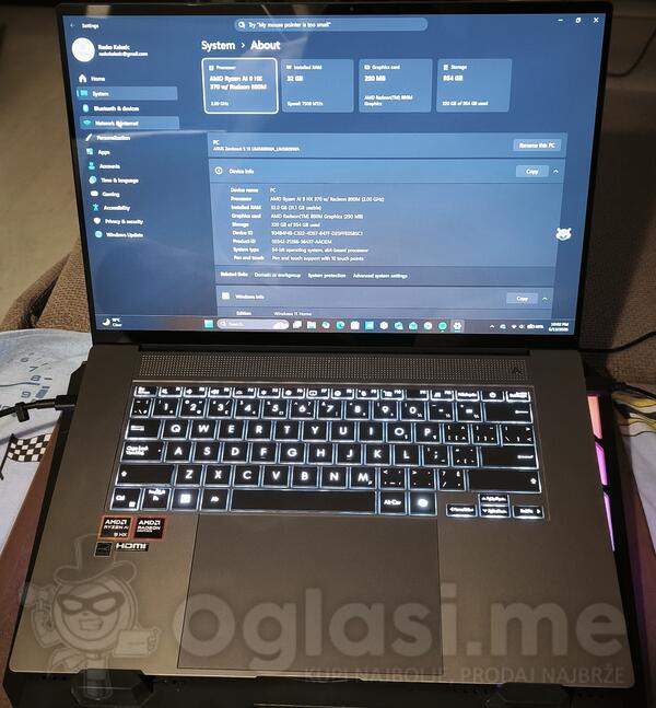 Asus Zenbook S16 - 15.6" AMD Ostalo 32GB GB