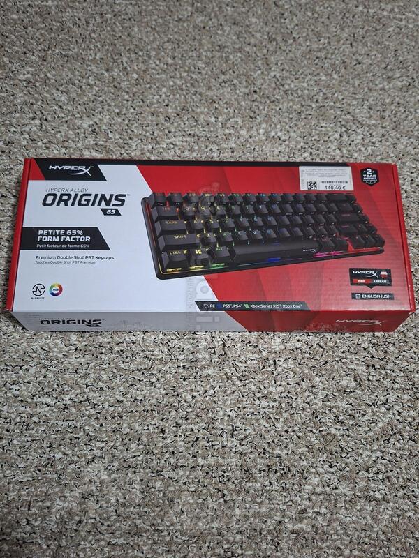 Kingston tastatura Hyperx alloy origins 65 red - Gejmerska