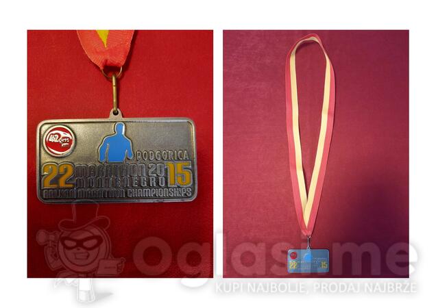 Komplet medalja - Podgorički maraton (2015, 2017, 2019)