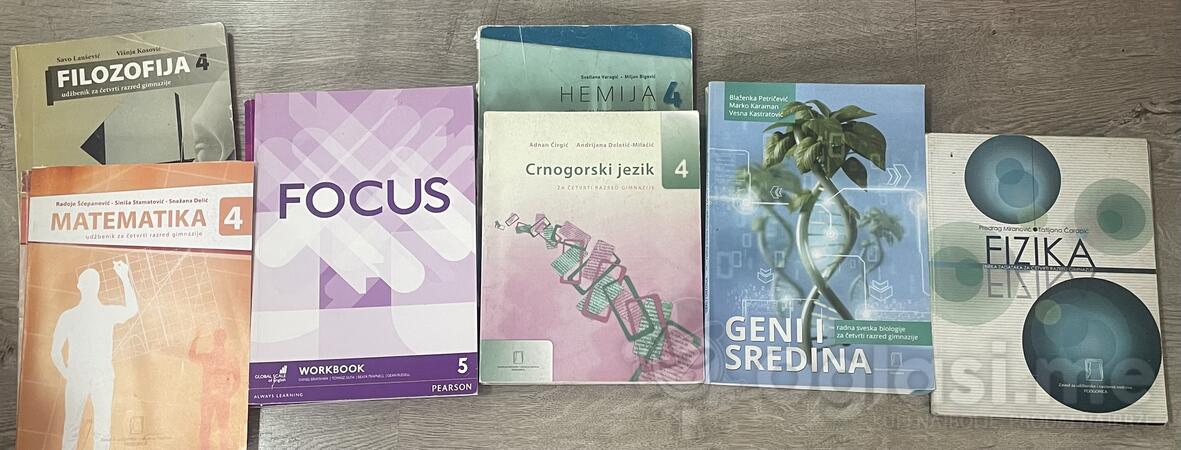 Kompleti knjiga za III i IV razred gimnazije 
