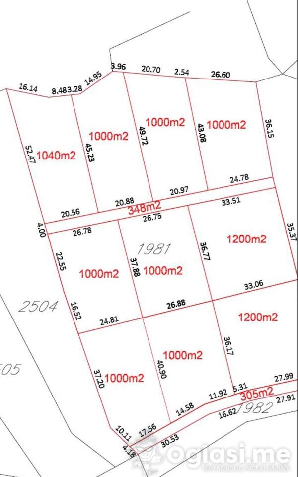 Poljoprivredno zemljište 7000m2 - Podgorica - Pričelje