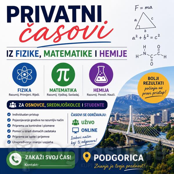 ČASOVI FIZIKE , MATEMATIKE I HEMIJE