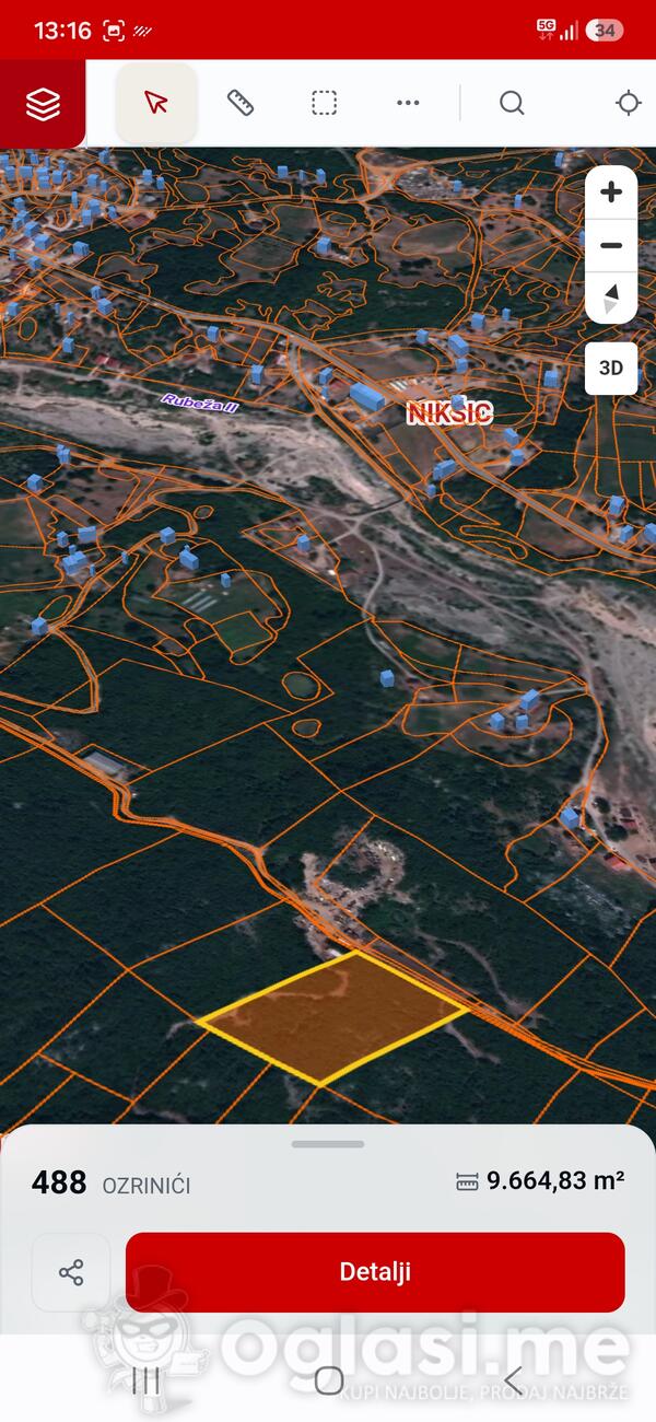 Industrijsko zemljište 9664m2 - Nikšić - Nikšić (uži dio)