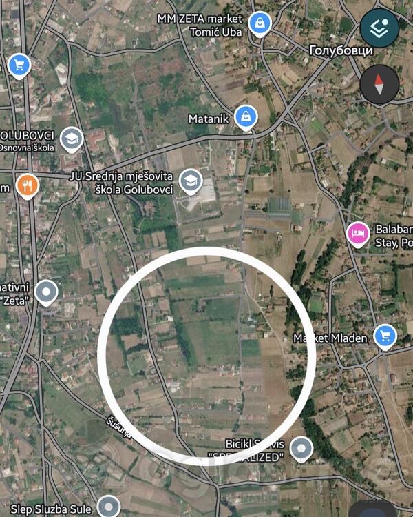 Poljoprivredno zemljište 930m2 - Podgorica - Golubovci