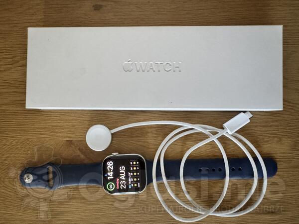 Apple Series 10 46mm Silver Aluminium – Denim Blue Muški sat
