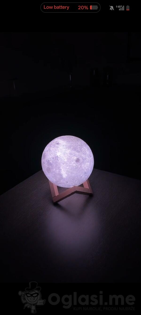 Nova 3D Moon lampa 16 boja daljinski – 15