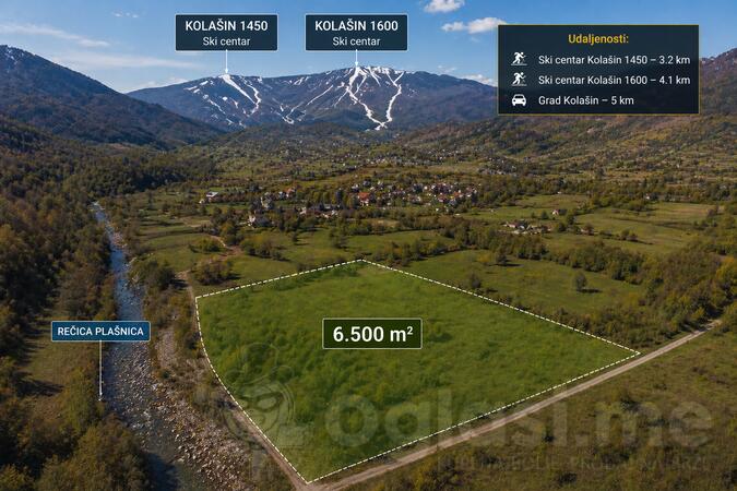 Građevinsko zemljište 6500m2 - Kolašin - Blatina