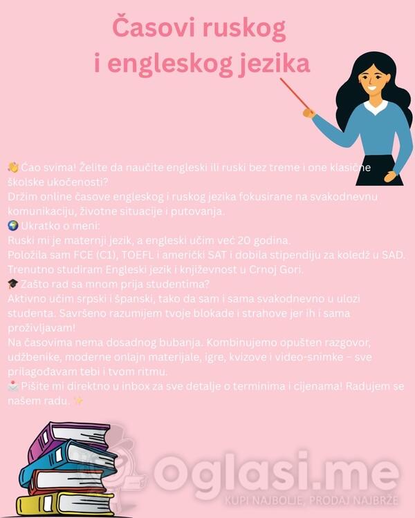 Časovi ruskog i engleskog jezika