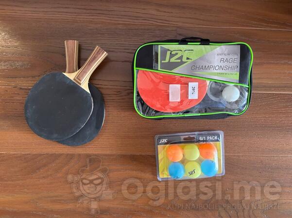 2 seta za stoni tenis – 4 reketa + loptice