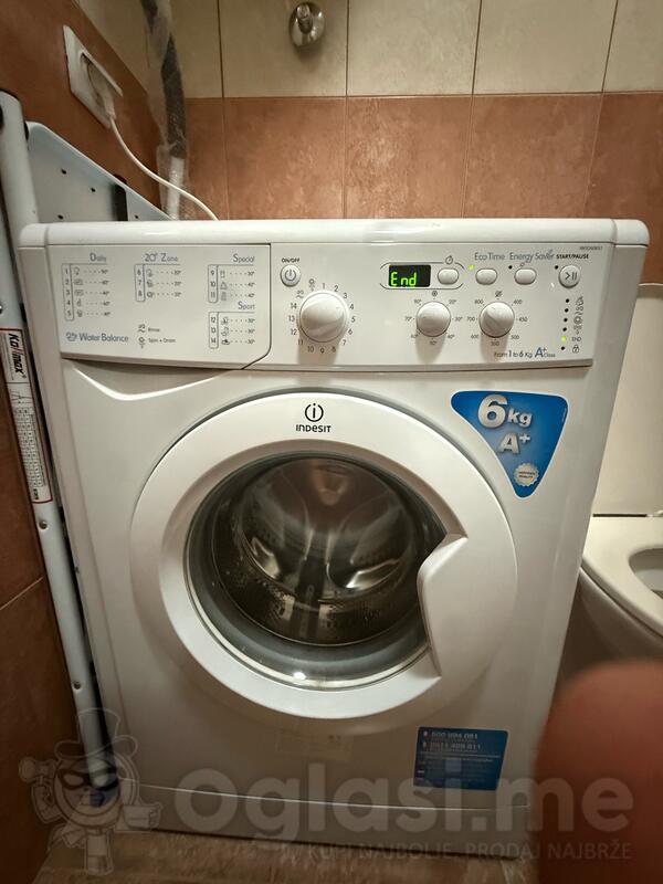 veš mašina INDESIT 6kg, malo korišćena, povoljno