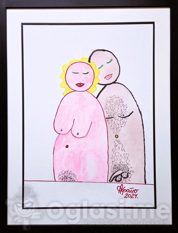KRSTO ANDRIJAEVIĆ 2024. 70x50cm lavirani tuš