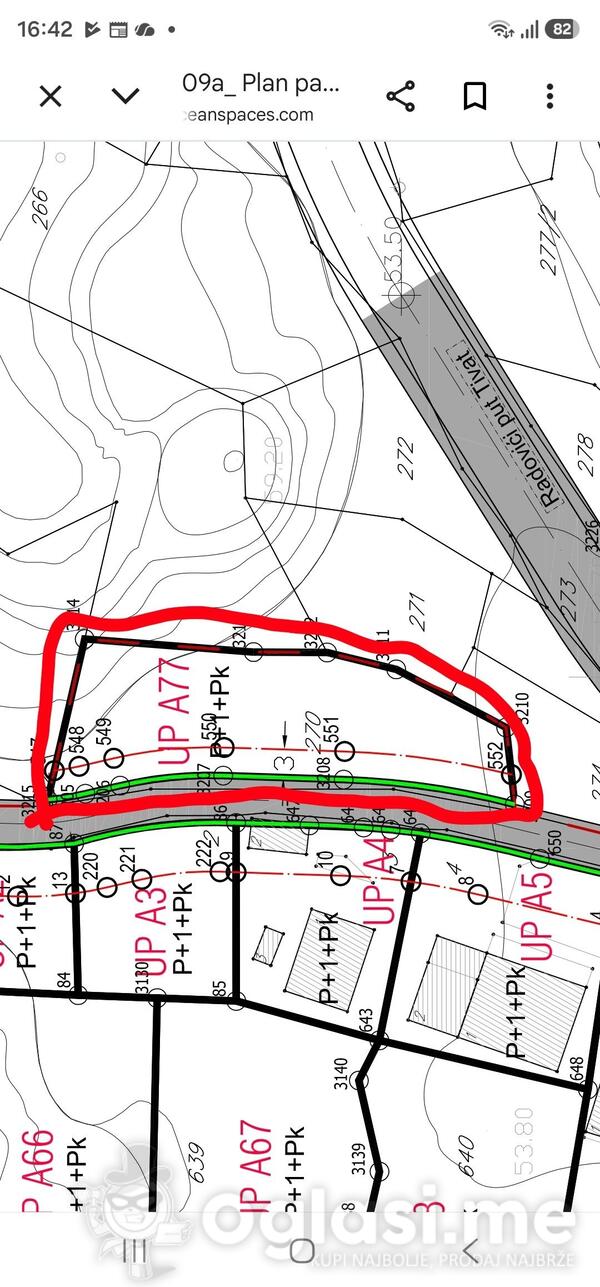 Građevinsko zemljište 664m2 - Tivat - Radovići