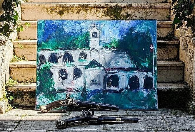 Cetinjski Manastir ulje na platnu