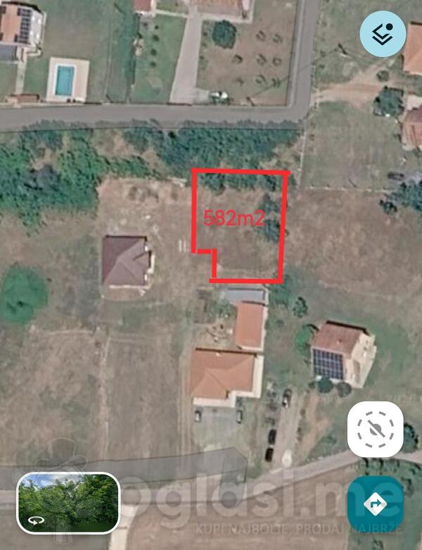 Građevinsko zemljište 582m2 - Podgorica - Donji Kokoti