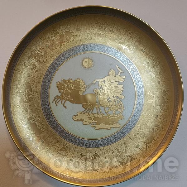 Goldsmitovi radi na porcelanu 1960 Oreficeria Morbelli Milano Zlato 24 kt